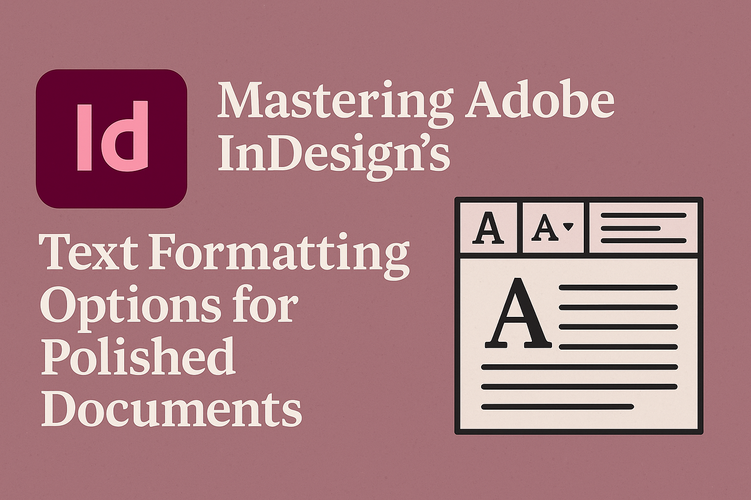 Mastering Adobe InDesign’s Text Formatting Options for Polished Documents