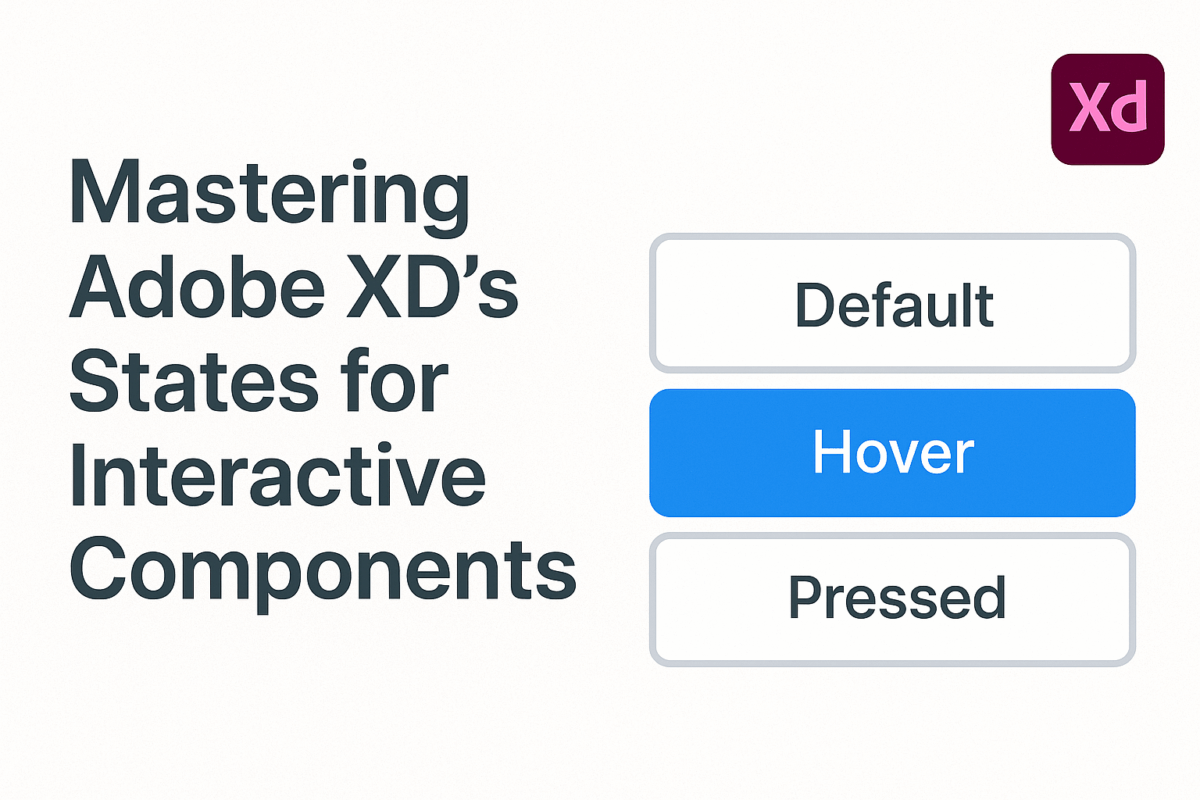 Xd Design Components Mastering Adobe XD’s States for Interactive Components - Graphic Design ...