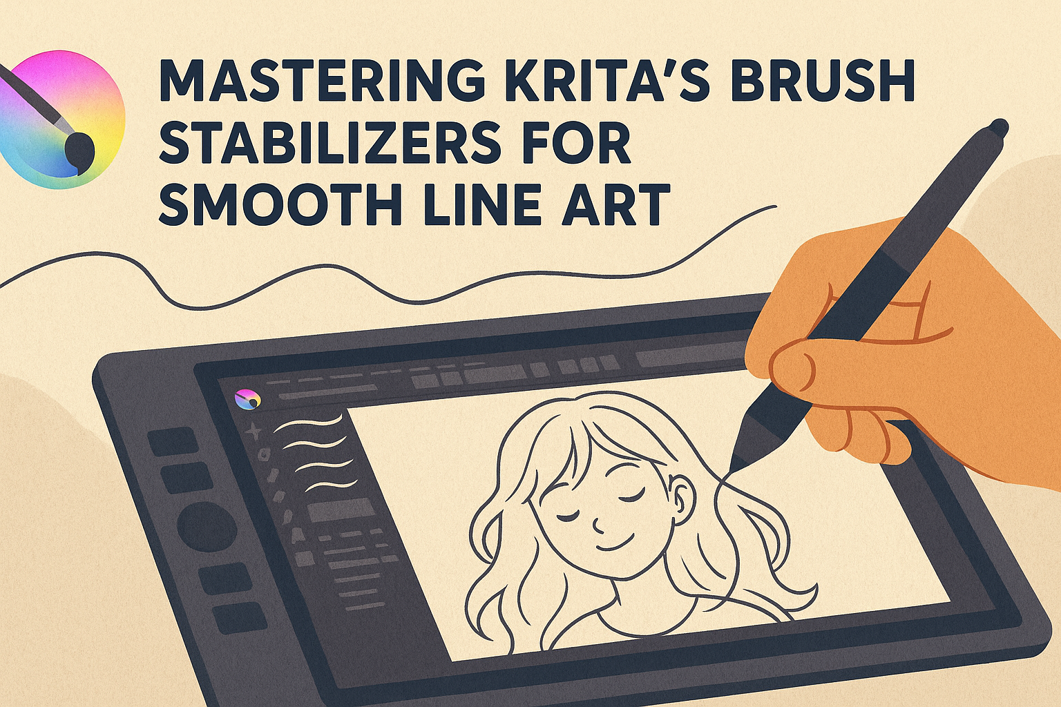 Mastering Krita’s Brush Stabilizers for Smooth Line Art