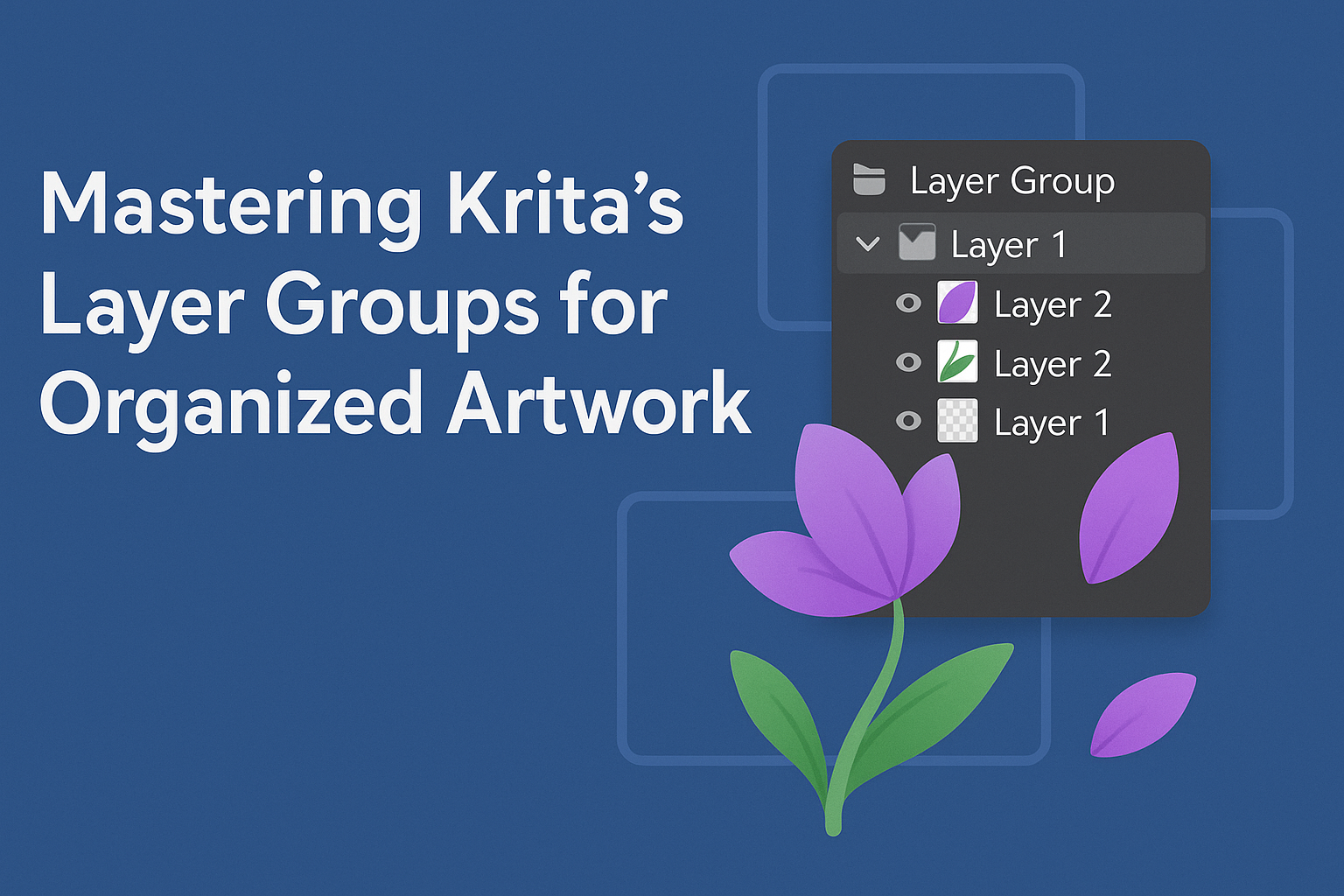 Mastering Krita’s Layer Groups for Organized Artwork