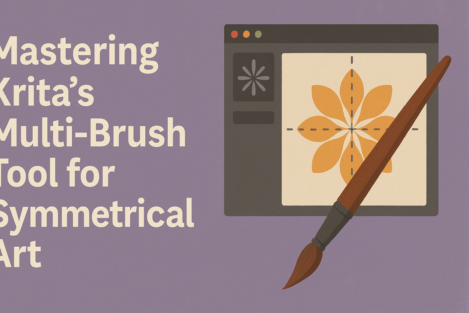 Mastering Krita’s Multi-Brush Tool for Symmetrical Art