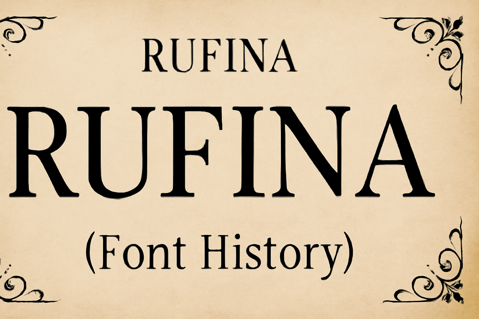 Rufina (Font History)