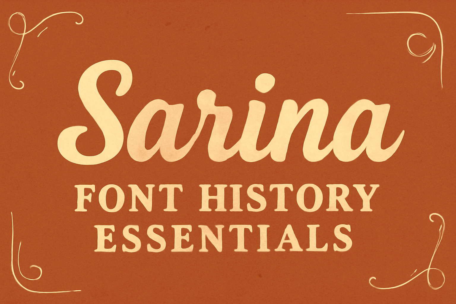 Sarina: Font History Essentials