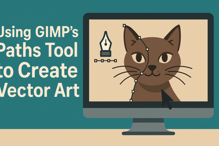 Using GIMP’s Paths Tool to Create Vector Art - Graphic Design Resource