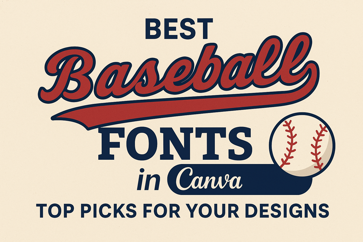 Best Baseball Fonts in Canva