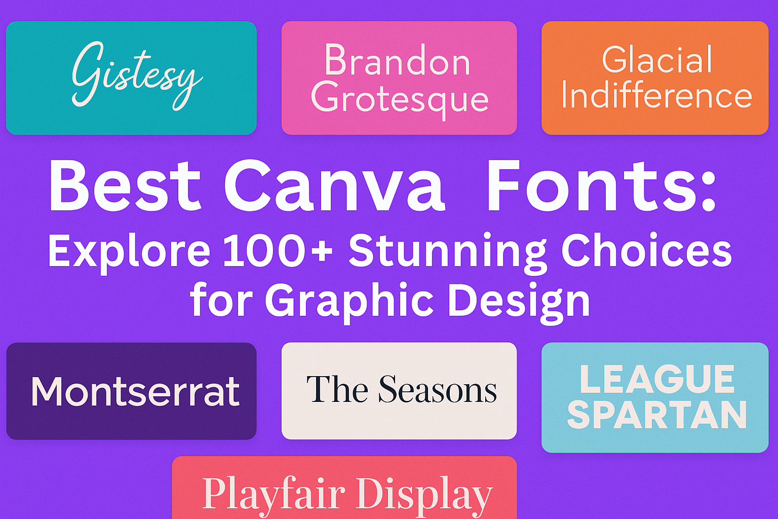 Best Canva Fonts: Explore 100+ Stunning Choices for Graphic Design