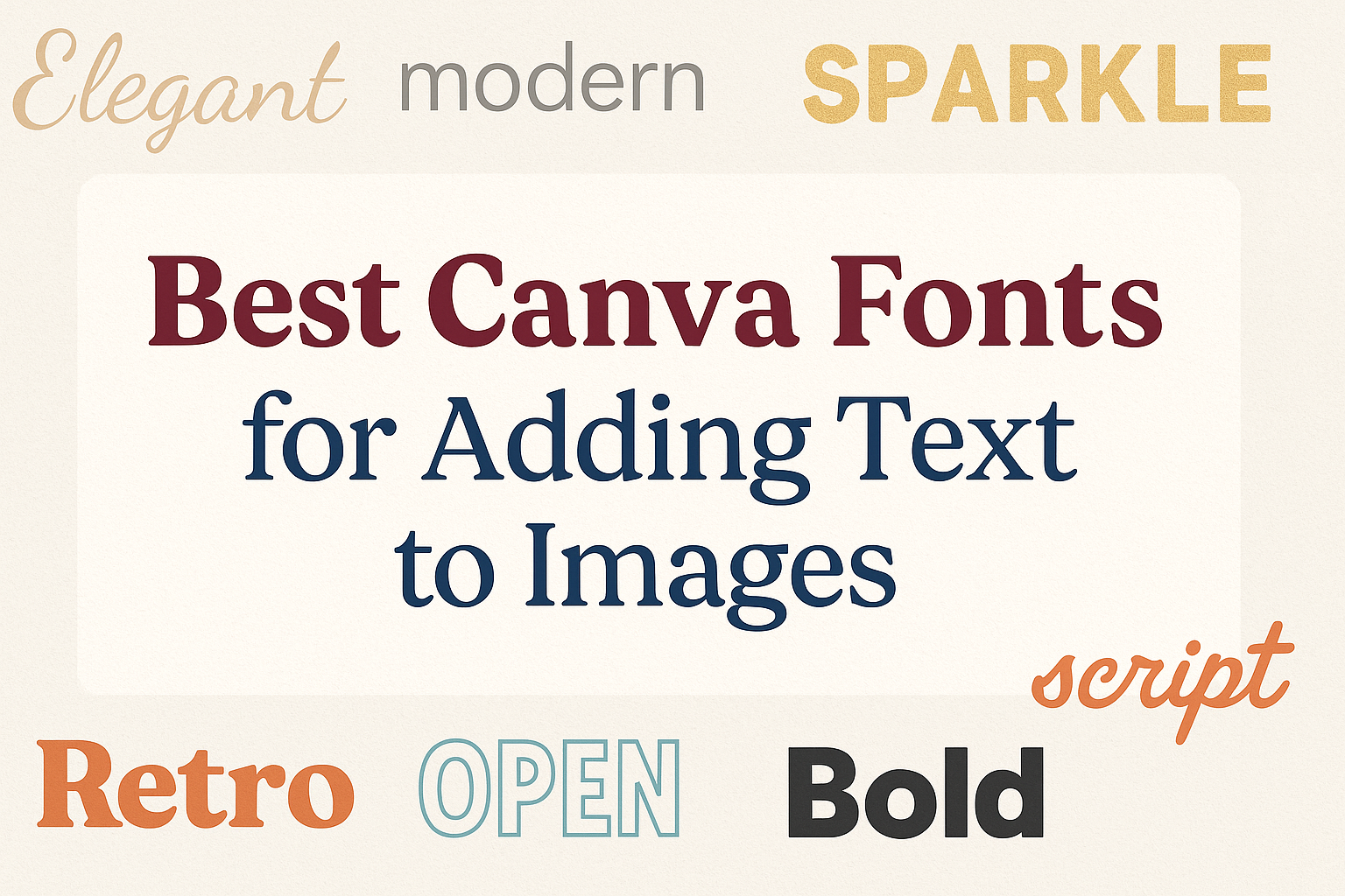 Best Canva Fonts for Adding Text to Images