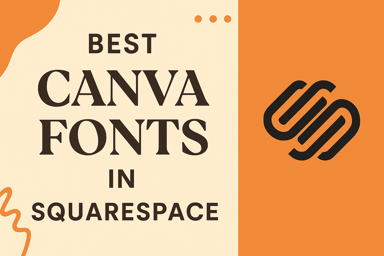 Best Canva Fonts in Squarespace