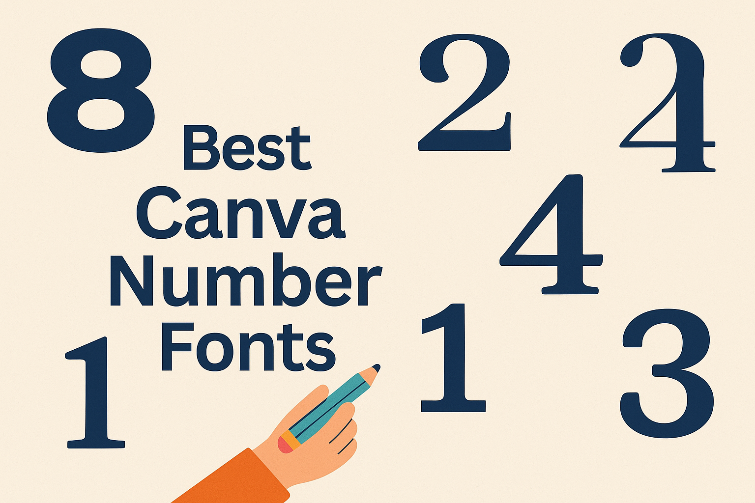 Best Canva Number Fonts