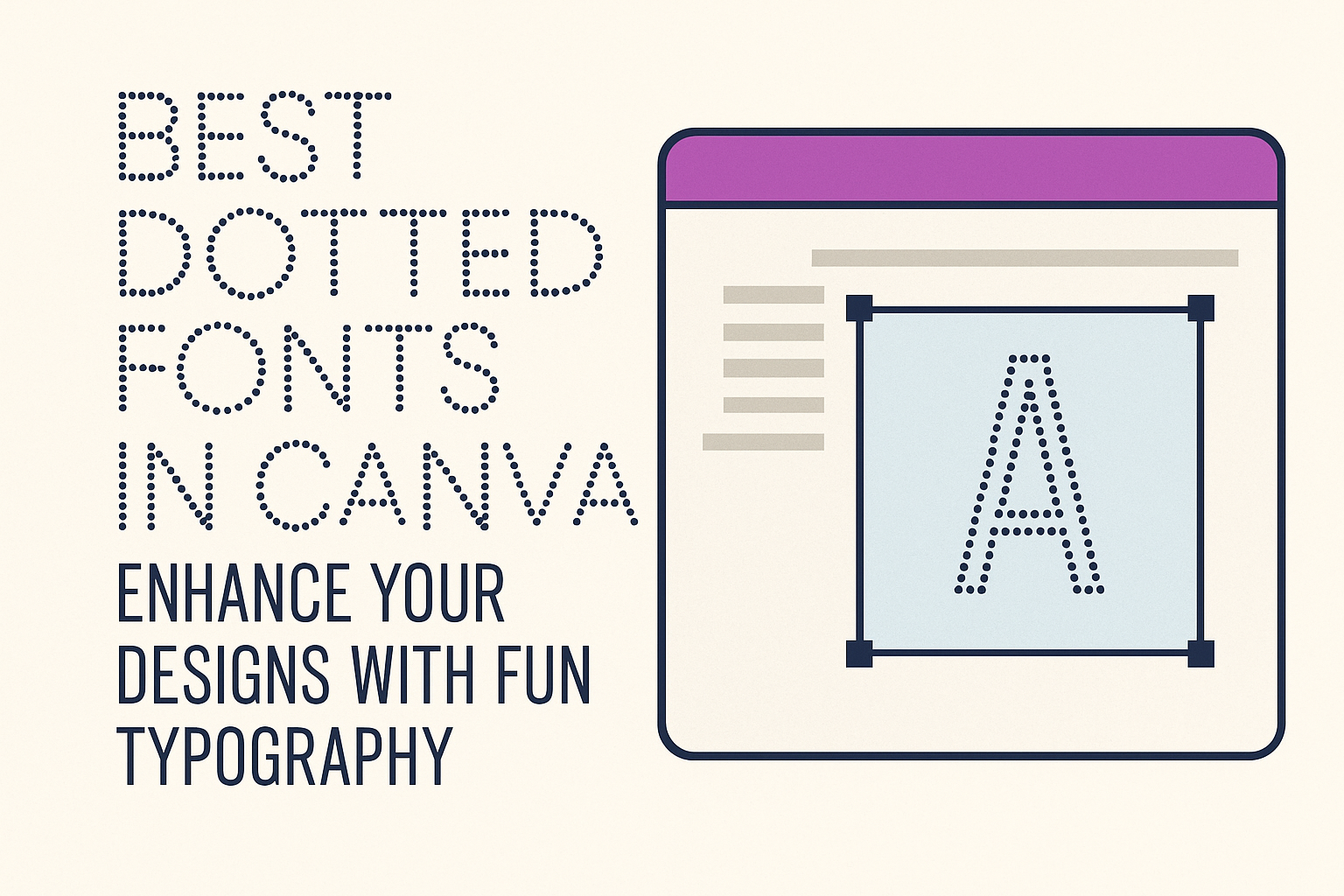 Best Dotted Fonts in Canva: Enhance Your Designs with Fun Typography