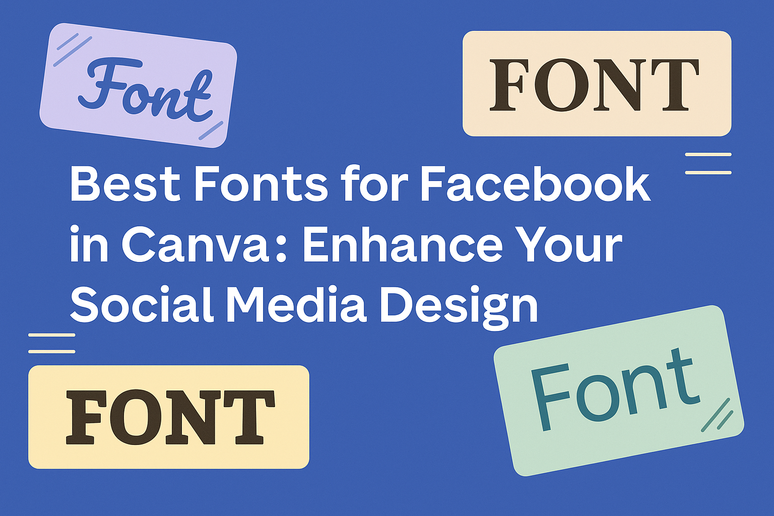Best Fonts for Facebook in Canva