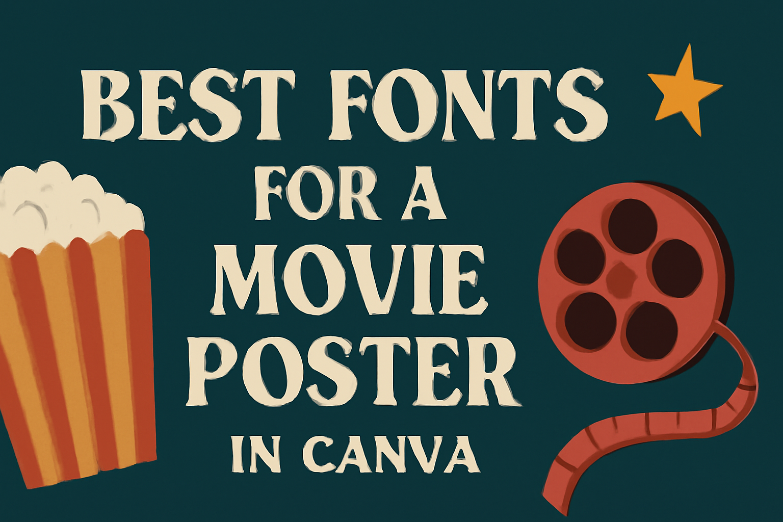Best Fonts for a Movie Poster in Canva