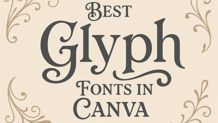 Best Glyph Fonts in Canva