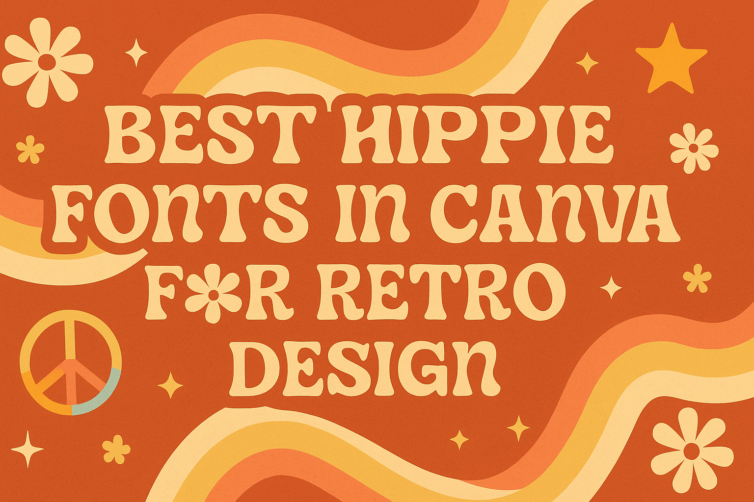 Best Hippie Fonts in Canva for Retro Design