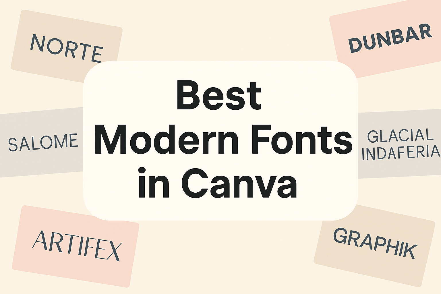 Best Modern Fonts in Canva