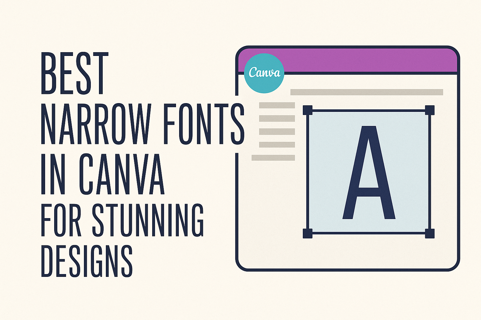 Best Narrow Fonts in Canva for Stunning Designs