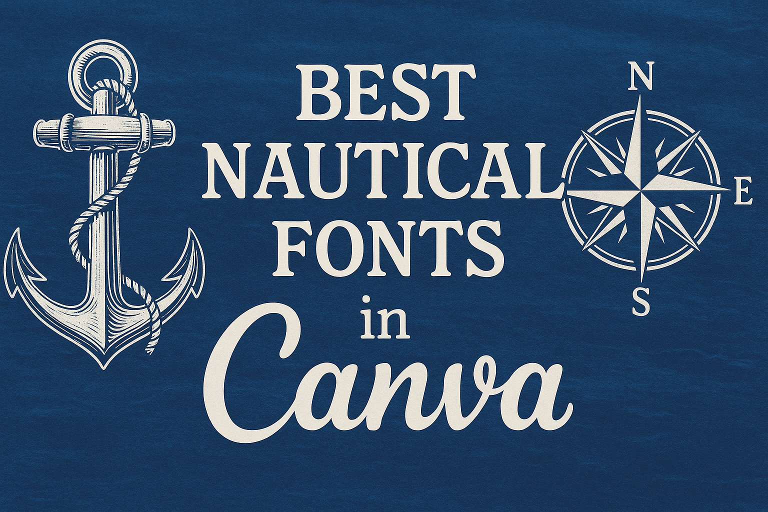 Best Nautical Fonts in Canva