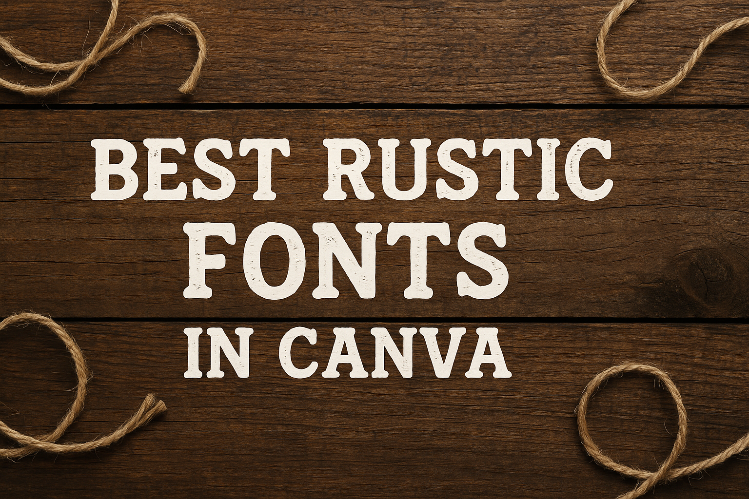 Best Rustic Fonts in Canva