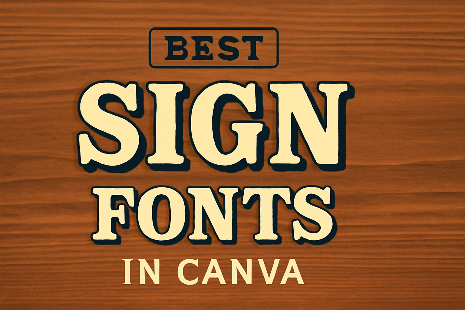 Best Sign Fonts in Canva