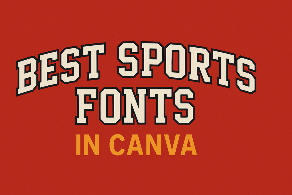 Best Sports Fonts in Canva