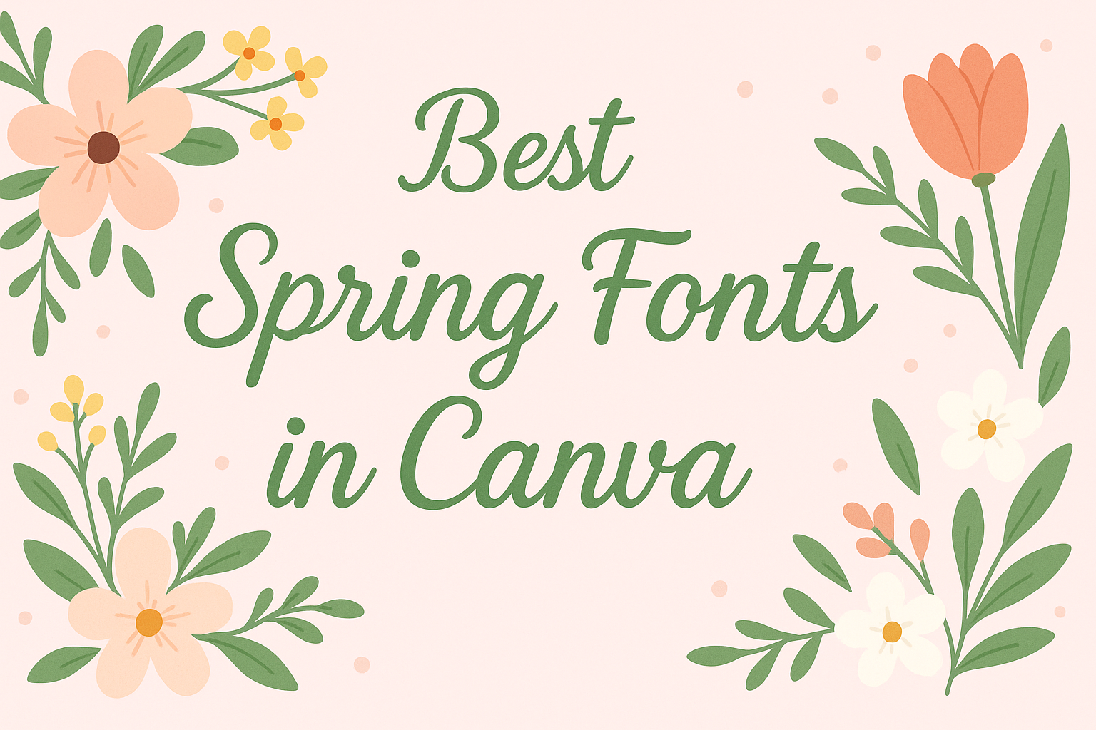 Best Spring Fonts in Canva