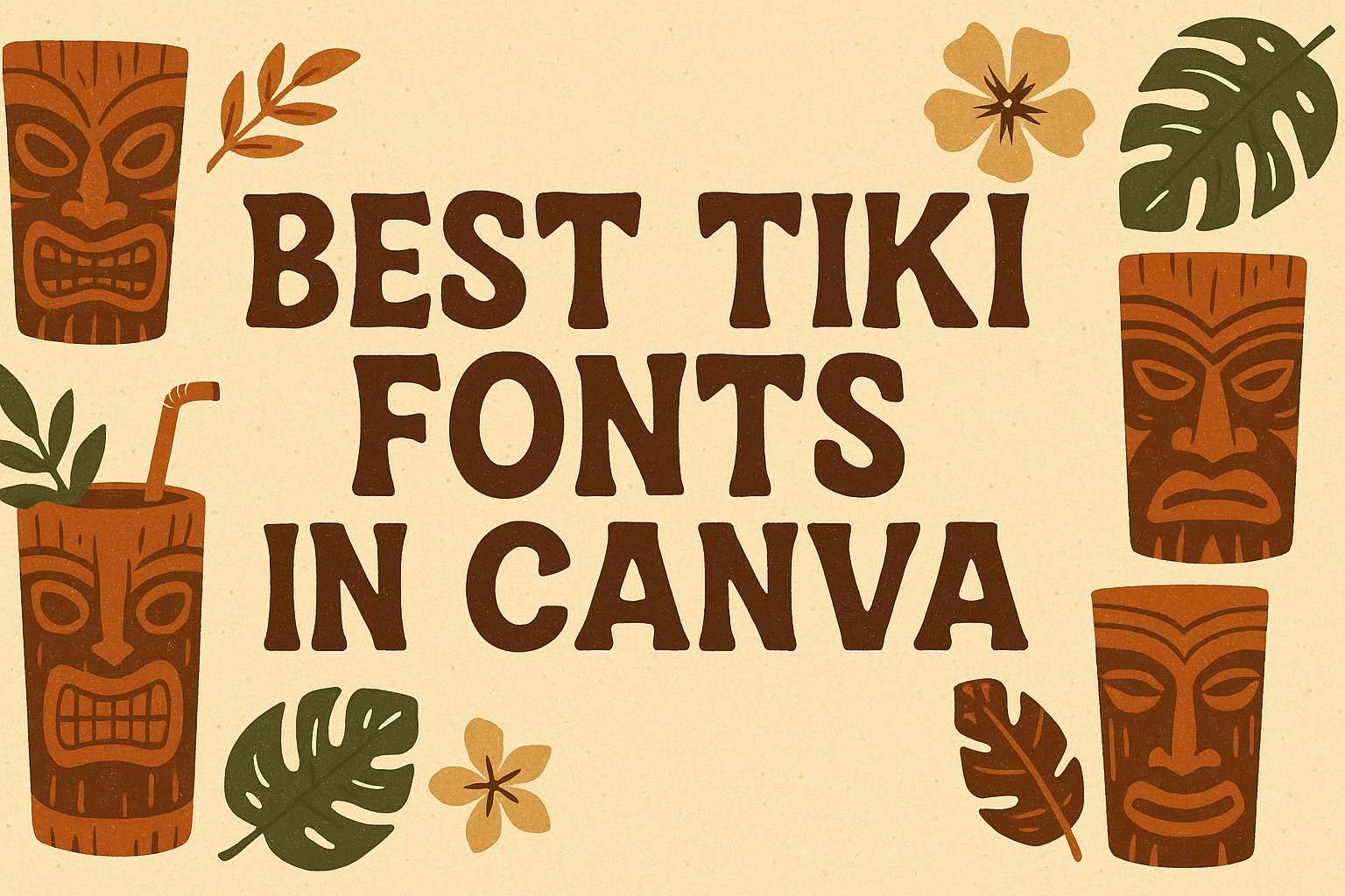 Best Tiki Fonts in Canva