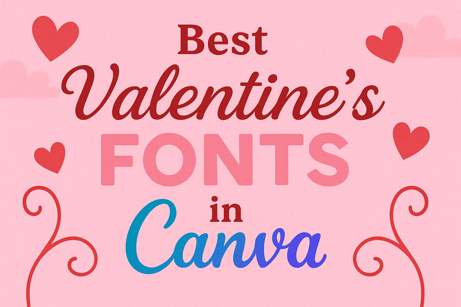 Best Valentines Fonts in Canva