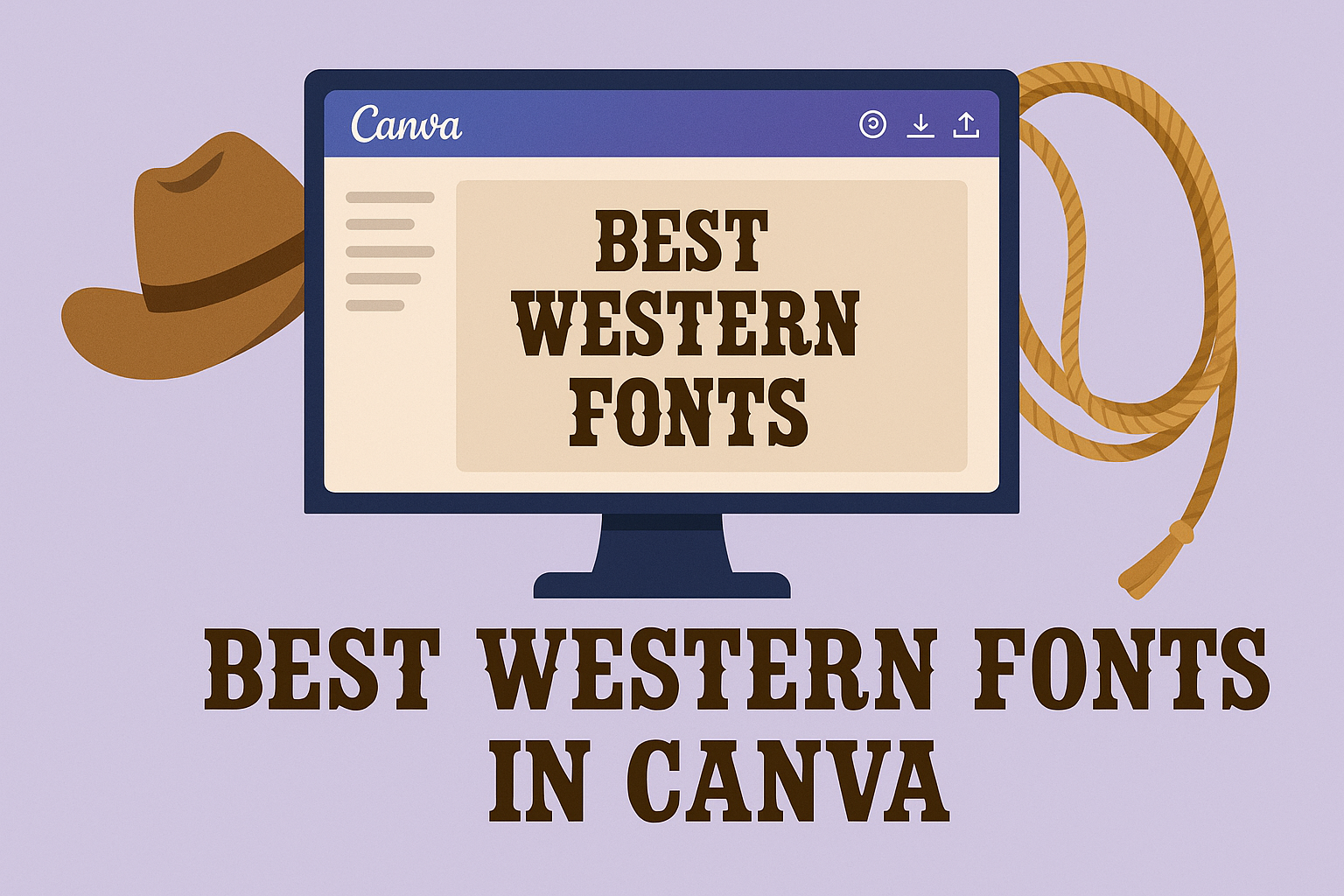 Best Western Fonts in Canva