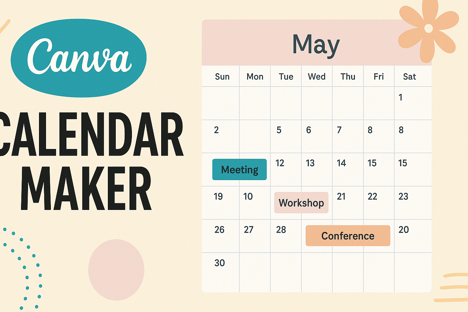 Canva Calendar Maker