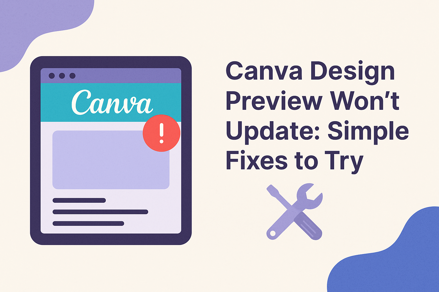 Canva Design Preview Won't Update