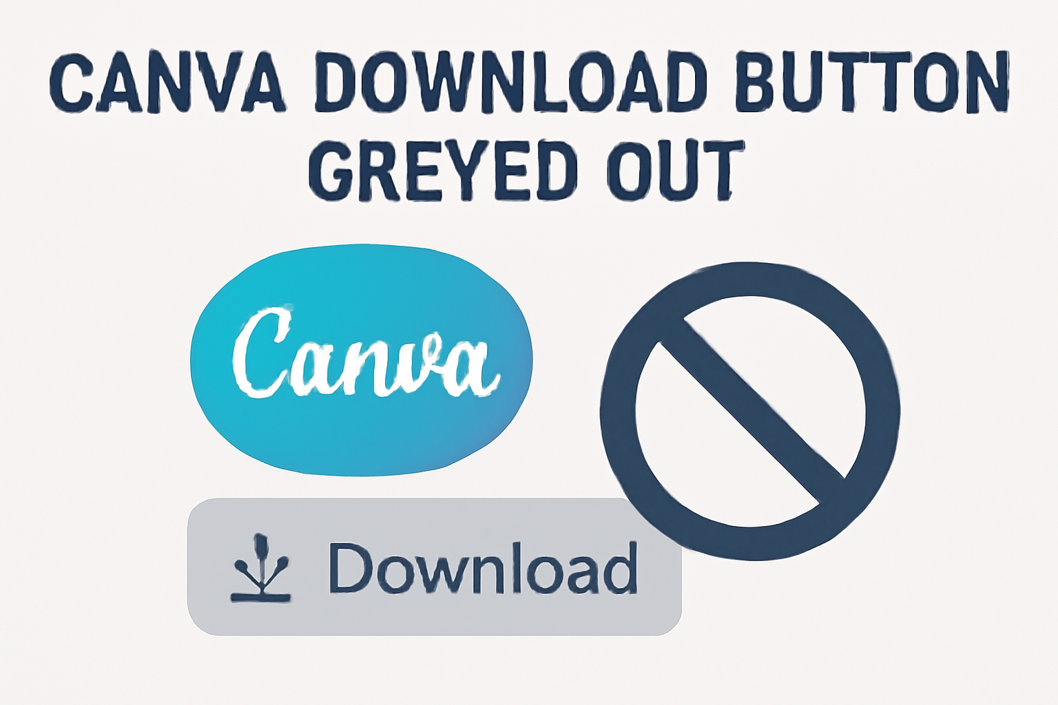 Canva Download Button Greyed Out