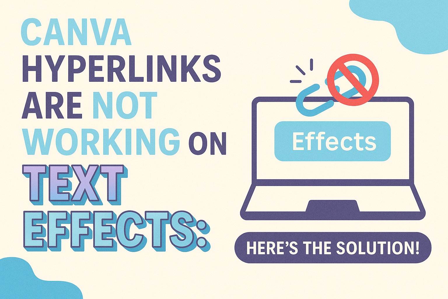 Canva Hyperlinks Are Not Working on Text Effects