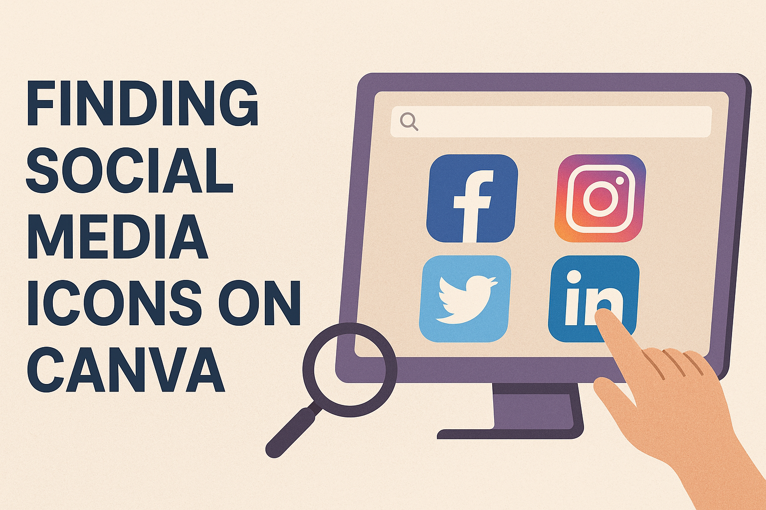 Finding Social Media Icons on Canva