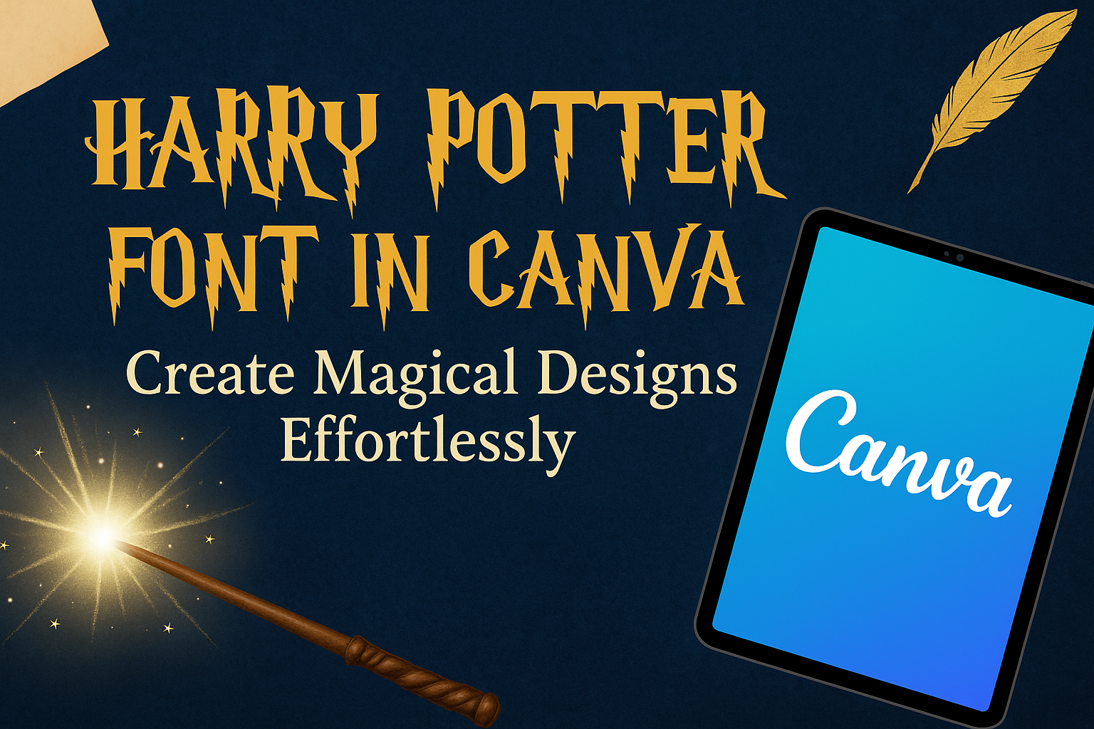 Harry Potter Font in Canva