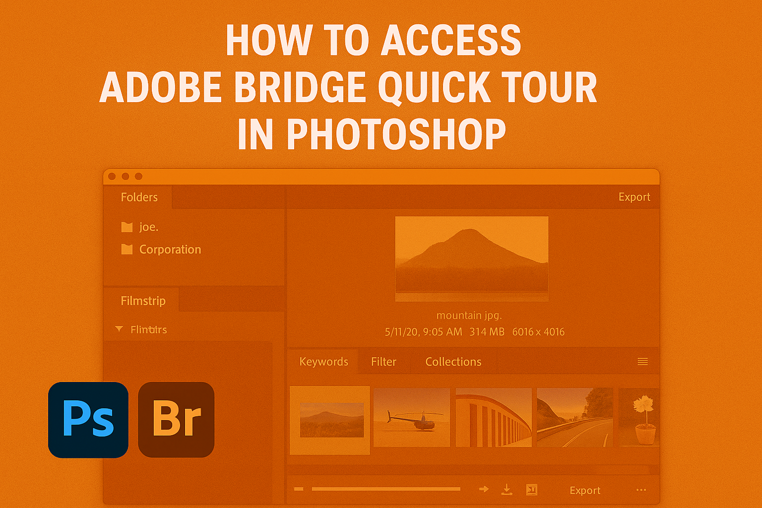 How to Access Adobe Bridge Quick Tour in Photoshop
