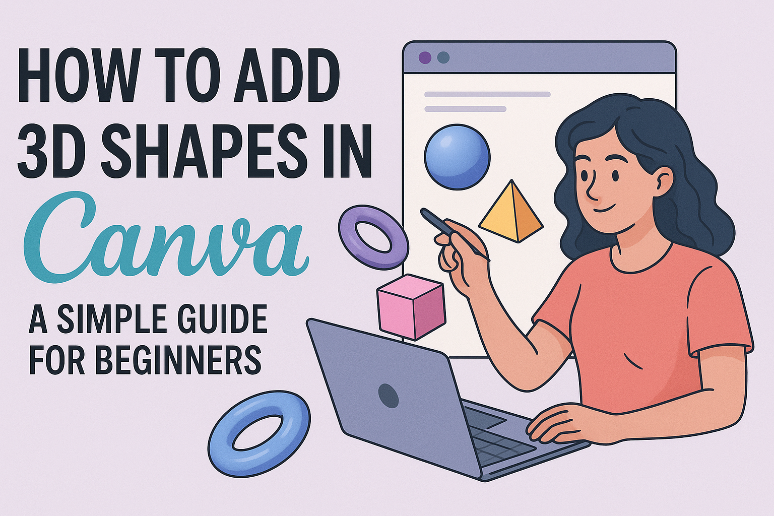 How to Add 3D Shapes in Canva