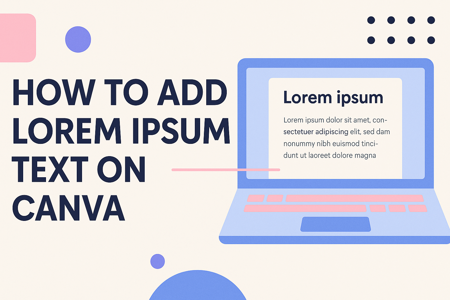 How to Add Lorem Ipsum Text on Canva