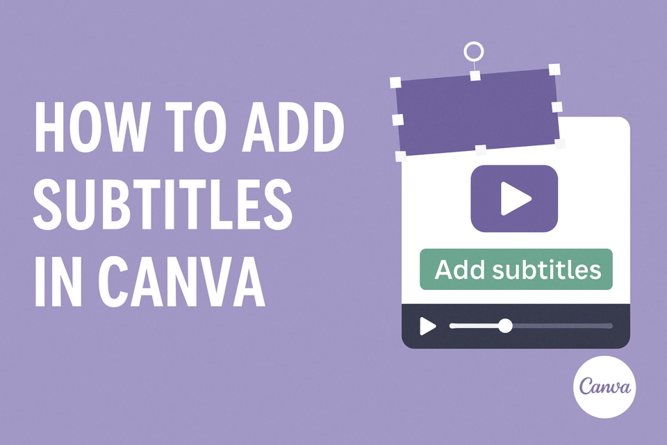 Sublitles How to Add Subtitles in Canva