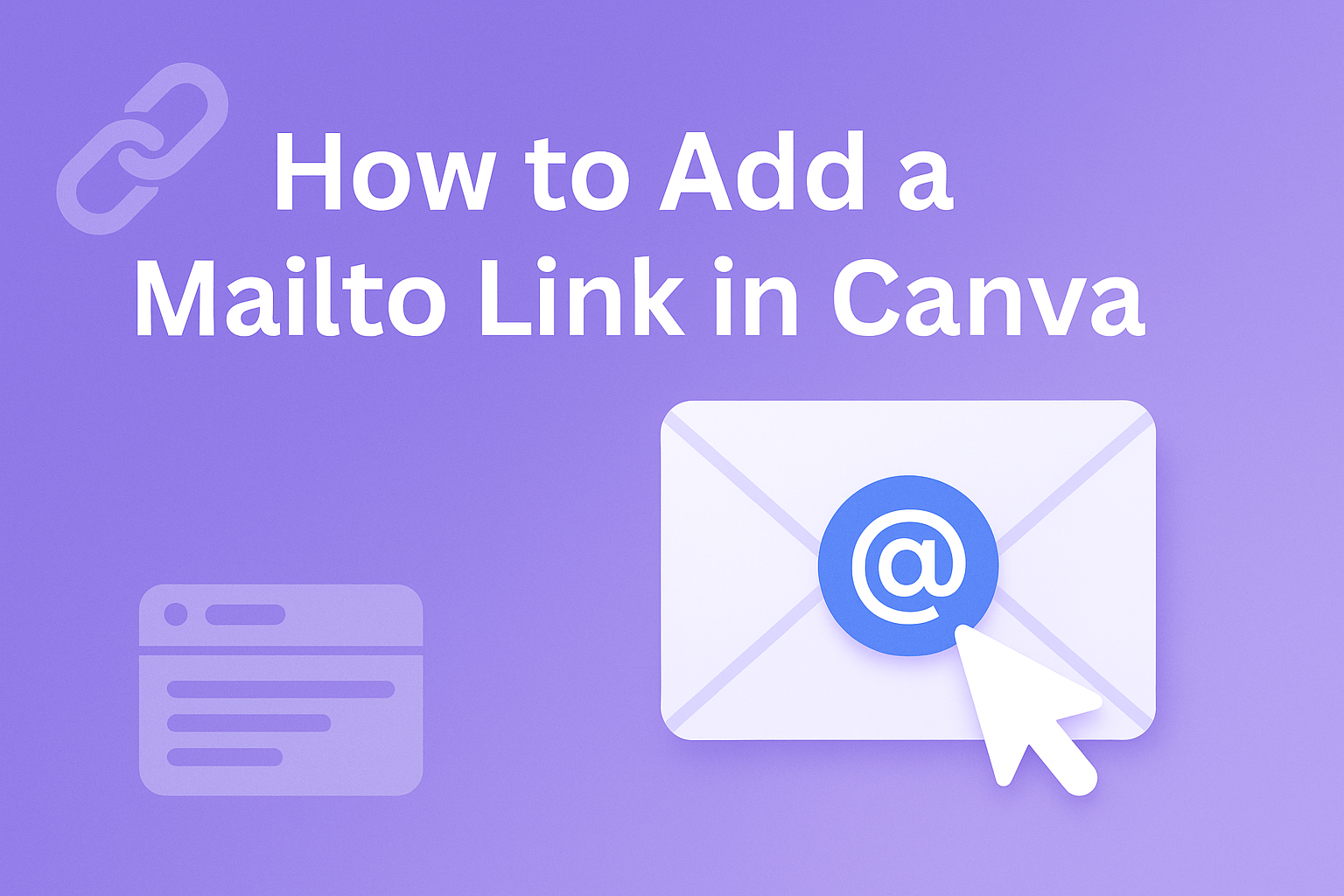 How to Add a Mailto Link in Canva