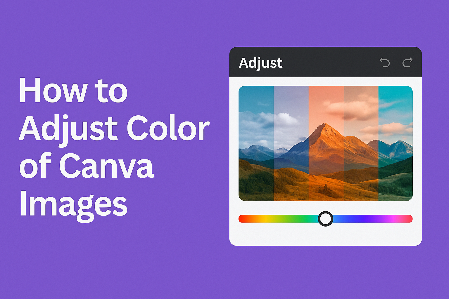 How to Adjust Color of Canva Images