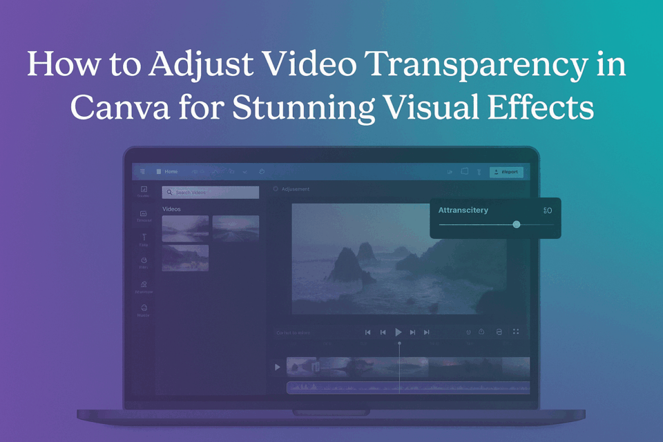 Visual Transparency Graphics How to Adjust Video Transparency in Canva for Stunning Visual Effects ...