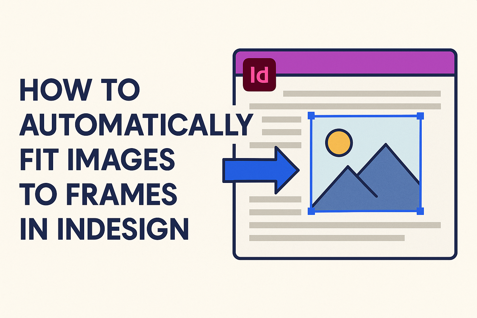 How to Automatically Fit Images to Frames in InDesign