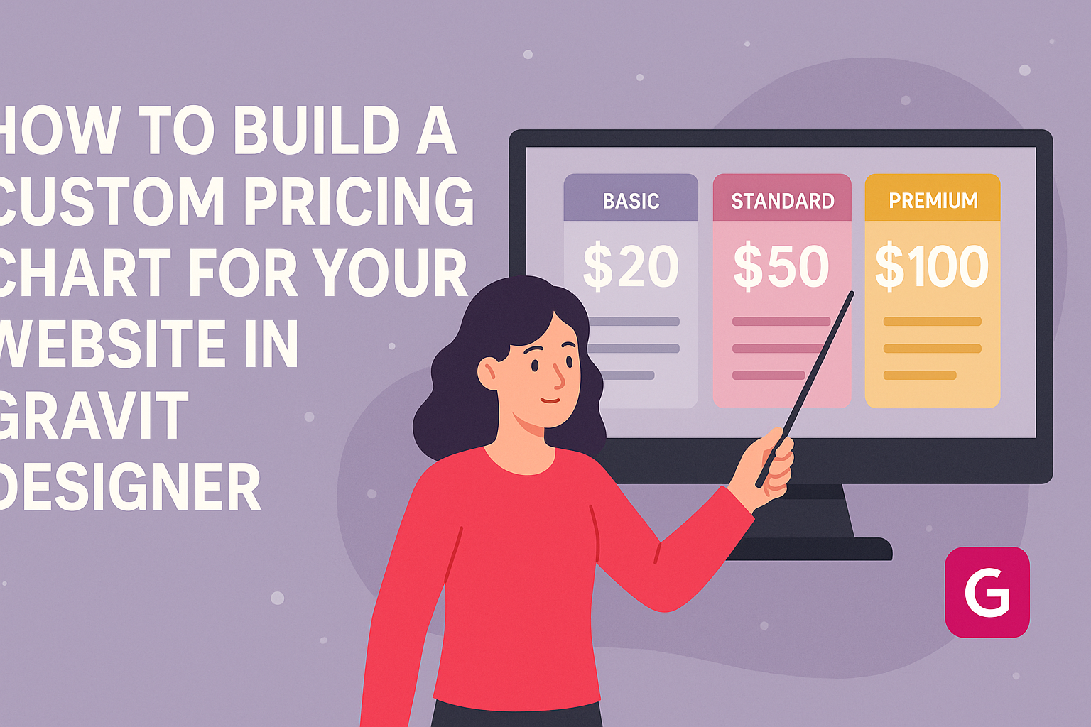 How to Build a Custom Pricing Chart for Your Website in Gravit Designer
