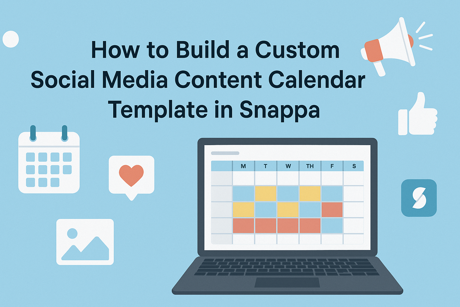 How to Build a Custom Social Media Content Calendar Template in Snappa