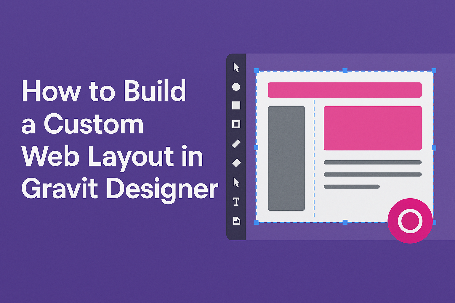 How to Build a Custom Web Layout in Gravit Designer
