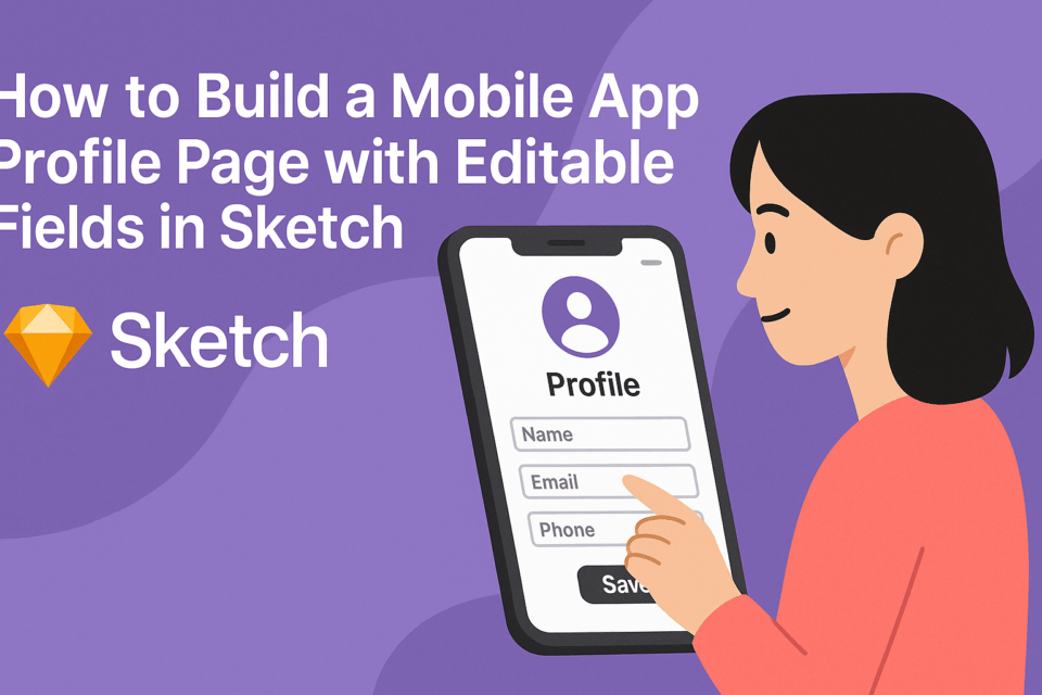 How to Build a Mobile App Profile Page with Editable Fields in Sketch