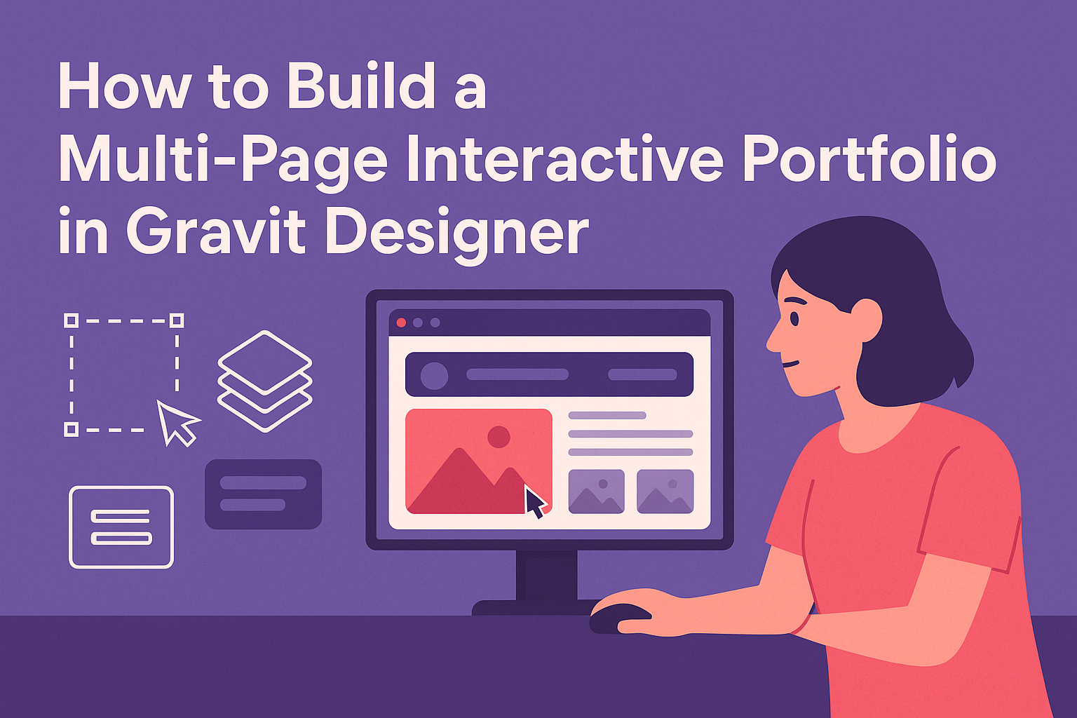 How to Build a Multi-Page Interactive Portfolio in Gravit Designer