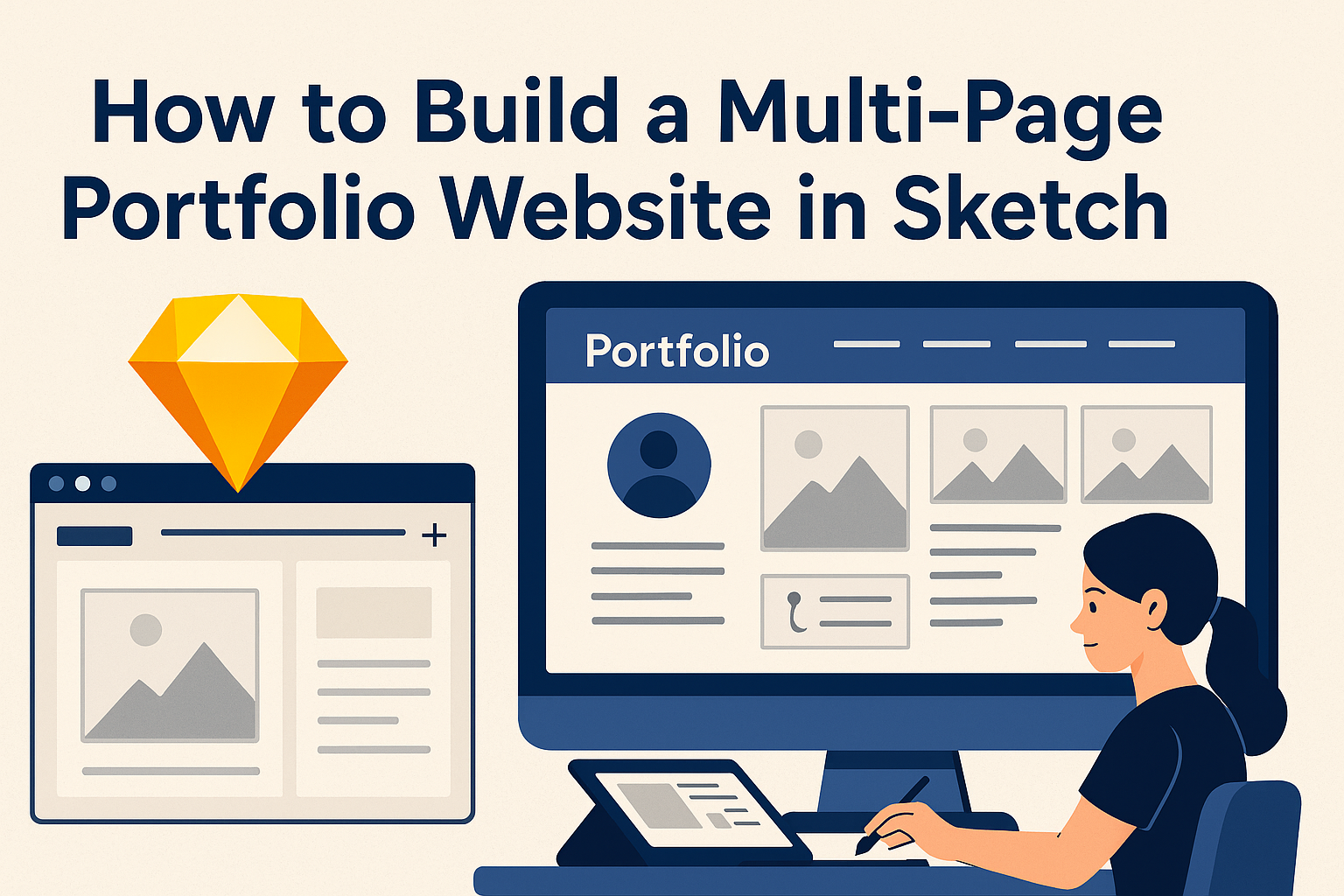 How to Build a Multi-Page Portfolio Website in Sketch