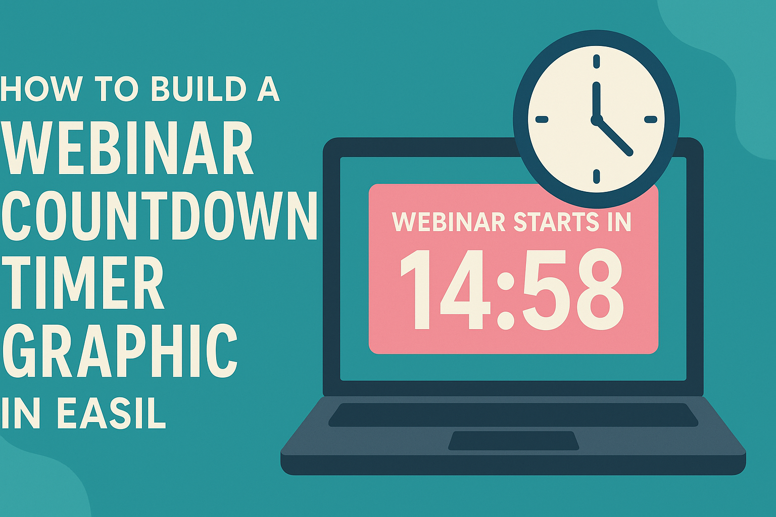 How to Build a Webinar Countdown Timer Graphic in Easil