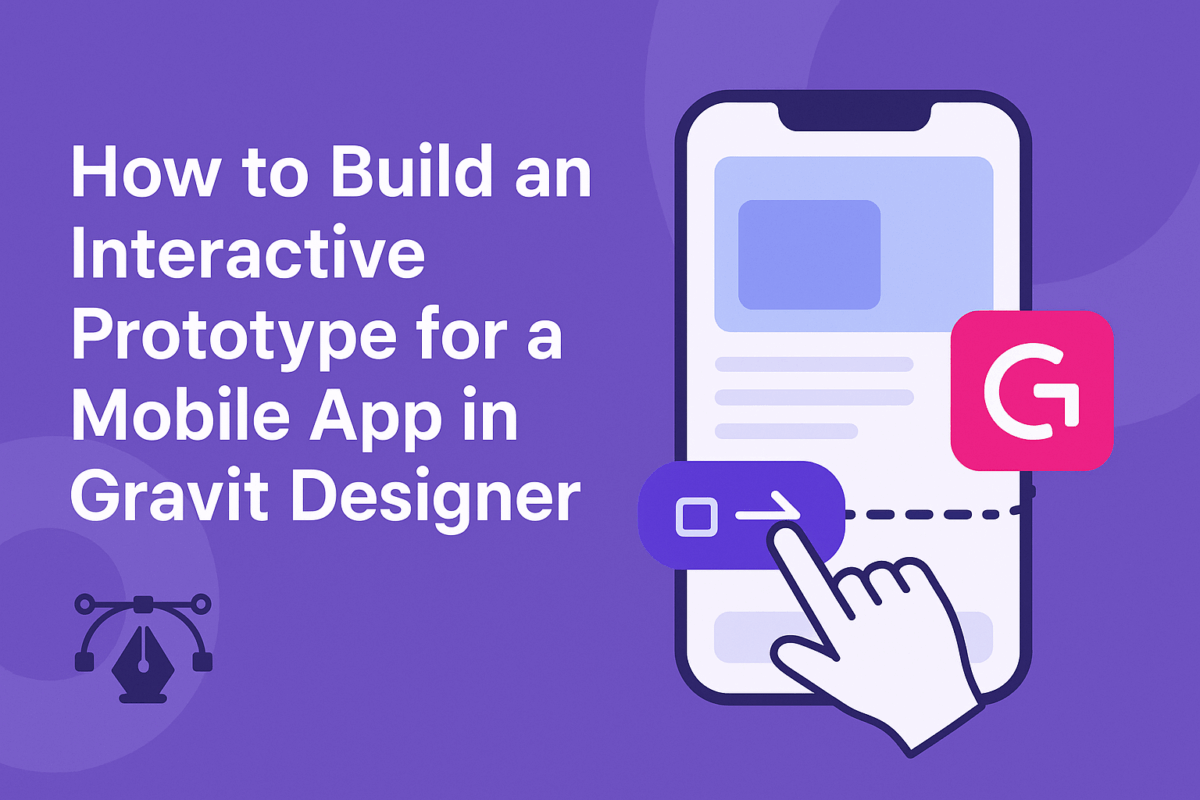 How to Build an Interactive Prototype for a Mobile App in Gravit Designer